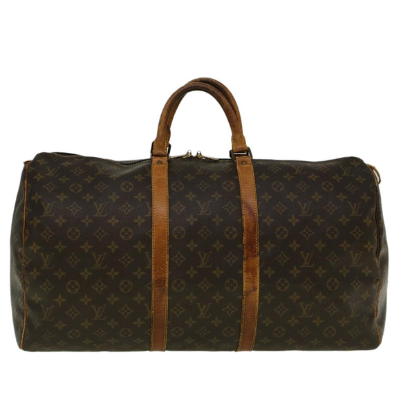 LOUIS VUITTON Monogram Keepall 55 Boston Bag M41424 LV Auth 58741 - Picture 13 of 16